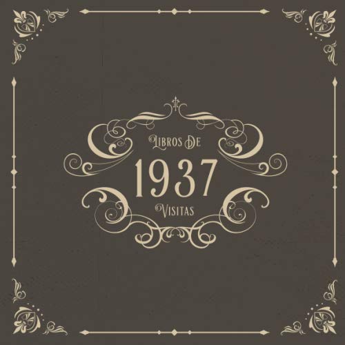 1937 Libros de Visitas: Libros de visitas para fiestas de cumpleaños de estilo vintage para que la...