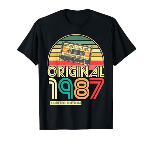 Legendaria desde 1987, cumpleaños, 1987, retro, original, fiesta de 1987 Camiseta