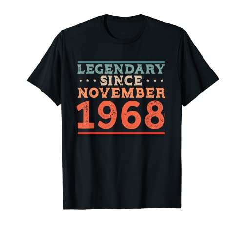 Legendario desde noviembre de 1968 Nacido en la fiesta de cumpleaños de los 60 Camiseta