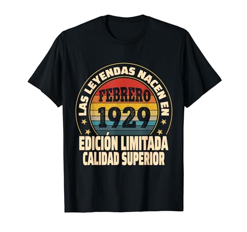 Edición Limitada Febrero 1929 - Cumpleaños 95 Años Camiseta