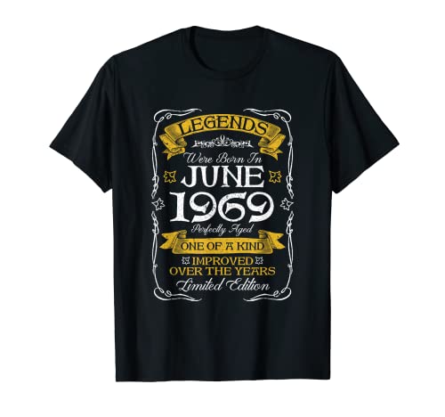 Las leyendas nacieron en junio de 1969 Cumpleaños divertido Camiseta