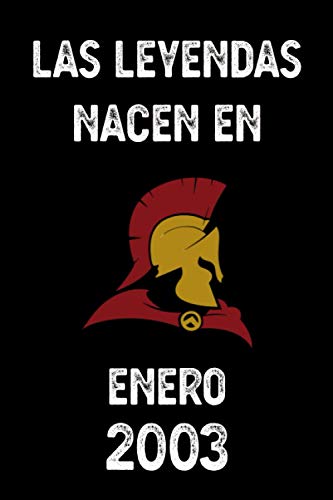 Las leyendas nacen en enero 2003: cuaderno de cumpleaños, regalos de cumpleaños para niños,...