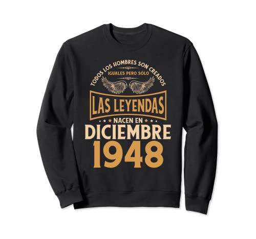 Cumpleaños Hombre Regalos Las Leyendas Diciembre 1948 Sudadera