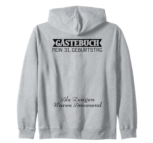 Gästebuch Mein 31. Geburtstag Libro de visitas Firma Sudadera con Capucha