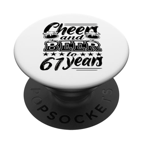 61 Cumpleaños 61 Cumpleaños Marido 61 Cumpleaños Papá PopSockets PopGrip Adhesivo