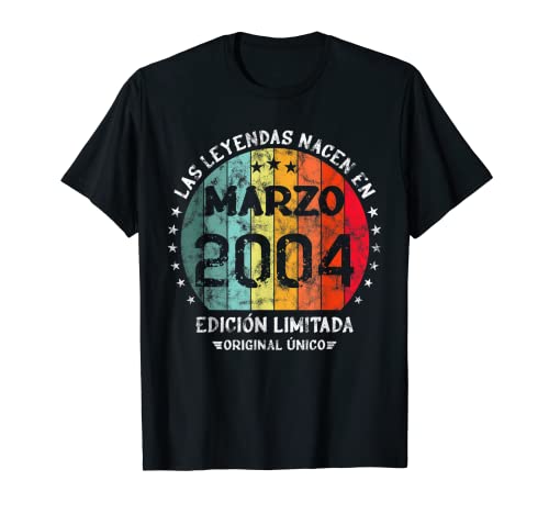 Leyendas Nacen Marzo 2004 Cumpleaños Chico Chica Camiseta