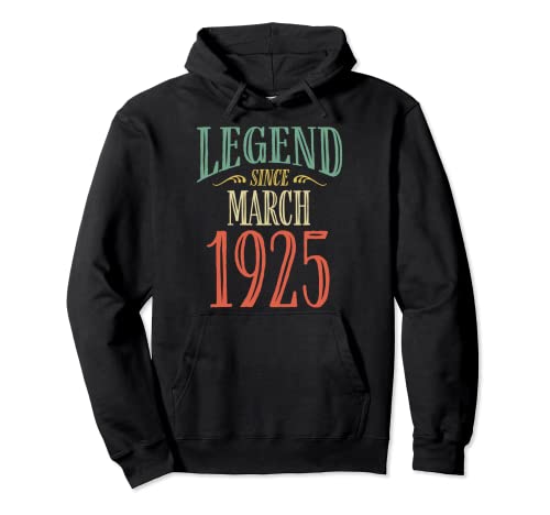 Leyenda desde marzo de 1925 diseño de cumpleaños Sudadera con Capucha