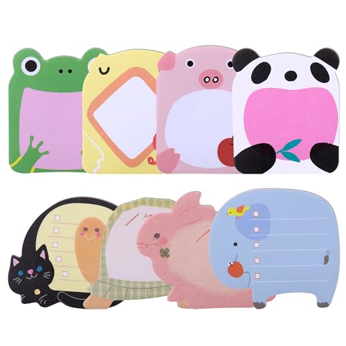 JIANTA 24 Blocs Notas Adhesivas Bonitas, Notas Adhesivas con Formas, Regalos Cumpleaños Niños,...