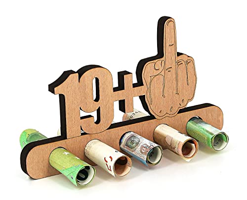 Giftota - Original Divertido Regalo de 20 cumpleaños de Madera - 19 + 1 - Regalo de cumpleaños 20...