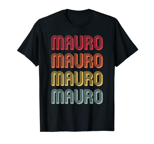 MAURO Regalo Nombre Personalizado Divertido Retro Vintage Cumpleaños Camiseta