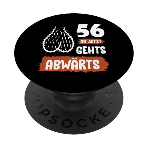 Camiseta Divertida 56 Cumpleaños Regalo Humorístico PopSockets PopGrip Adhesivo