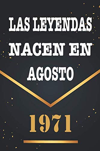 Las Leyendas Nacen En Agosto De 1971: Libro de visitas de 49 años, cuaderno, 120 páginas de...