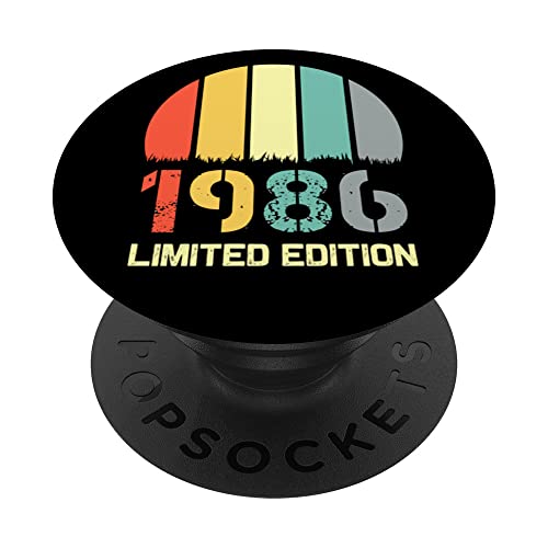 Born In 1986 Edición Limitada 1986 Cumpleaños Popsocket 1986 PopSockets PopGrip Intercambiable