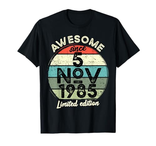 5 noviembre 1985 40 cumpleaños 40 años 2025 Cumpleaños Camiseta