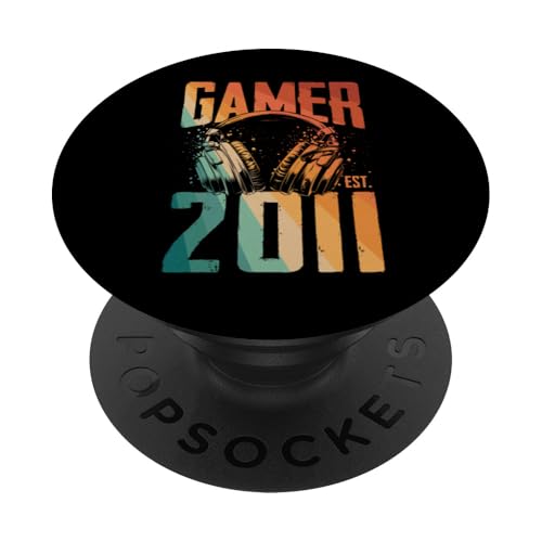 Gamer Estimado 2011 15 Cumpleaños Videojuegos Niños Niñas PopSockets PopGrip Adhesivo
