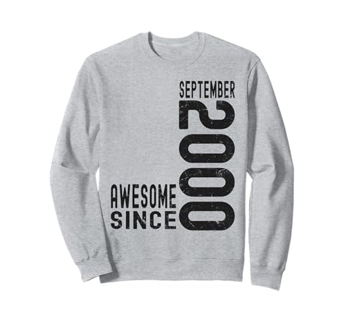 Impresionante Desde Septiembre 2000 Nacido En 2000 Septiembre Cumpleaños Sudadera