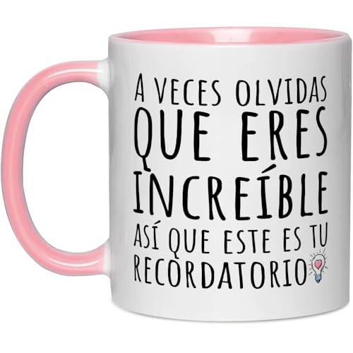 Fatbaby Regalos inspiradores para mujeres, taza de café Eres increíble, regalo de cumpleaños,...