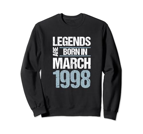 Las leyendas nacieron en marzo de 1998 Cumpleaños Sudadera