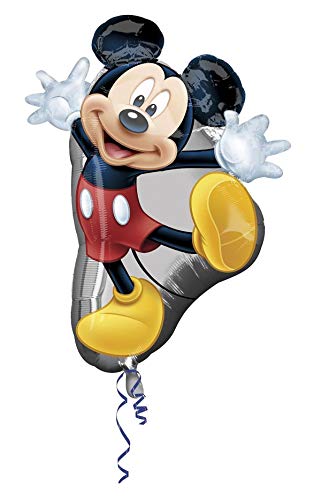 Amscan 2637301 - Globo de aluminio Super Shape Micky, tamaño 55 x 78 cm, globo de helio,...