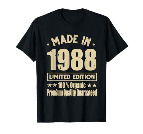 Edición Limitada 1988 Cumpleaños 1988 Nacido en 1988 Camiseta