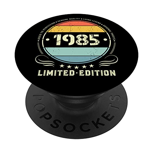 1985 edición limitada 1985 cumpleaños Popsocket para mujeres y hombres PopSockets PopGrip...