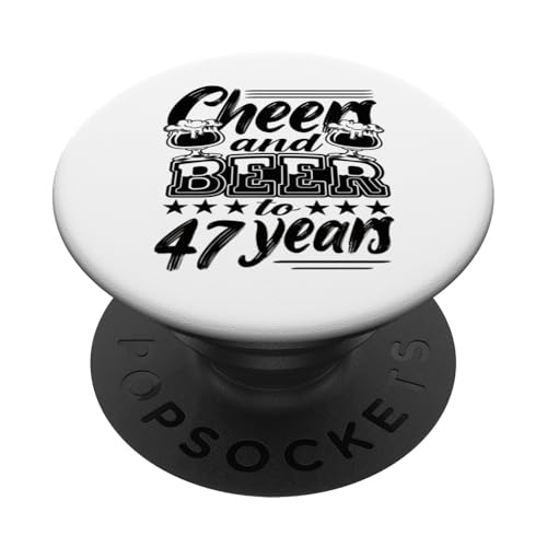 47 Cumpleaños 47 Cumpleaños Marido 47 Cumpleaños Papá PopSockets PopGrip Adhesivo