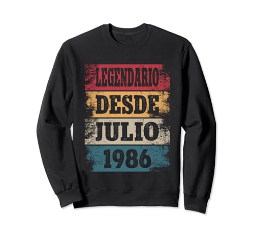 Legendario Desde Julio 1986 - Cumpleaños 38 Años Sudadera