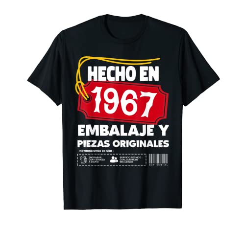 Hombre Camiseta Cumplir 55 años Septiembre Hecho en 1967 Cumpleaños Camiseta