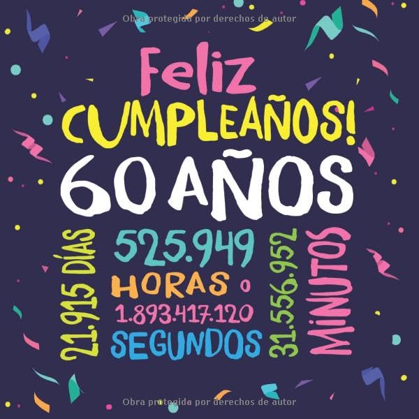 Feliz Cumpleaños - 60 Años: Un libro de visitas para fiesta de 60 cumpleaños – Decoración y...