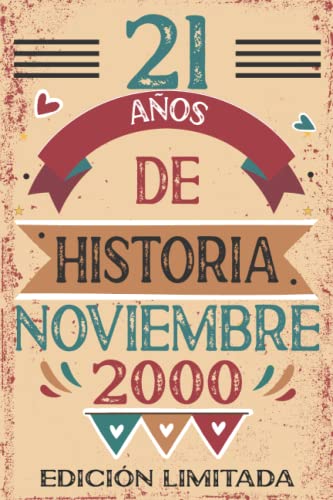 21 Años De Historia Noviembre 2000: 21 años. Libro de visitas, cuaderno, 110 páginas de...