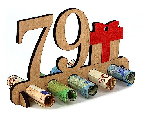 Giftota Regalo de Madera para 79 Cumpleaños - Libro de Visitas de Letrero de Madera de 79 Años...