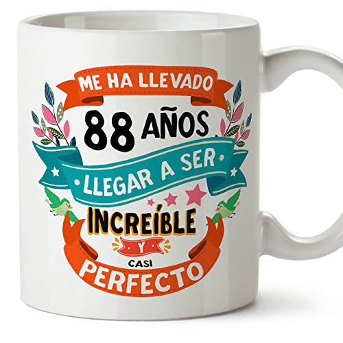 MUGFFINS Tazas 88 Cumpleaños - En Español - Me ha llevado 88 años llegar a ser increíble - 11 oz...