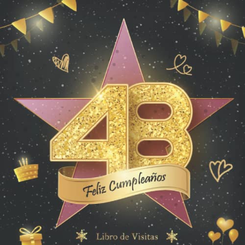 Libro de Visitas 48 Cumpleaños: Felicitaciones y fotos de los invitados | fiesta cumpleaños 48...