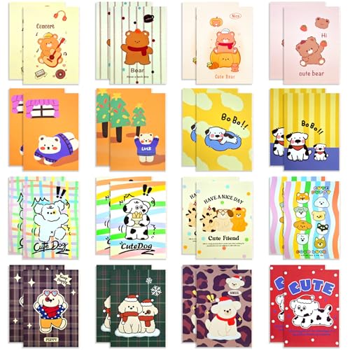 48 Blocs de notas de bolsillo (8.5 x 12cm),mini cuadernos de dibujos animados,blocs de notas...