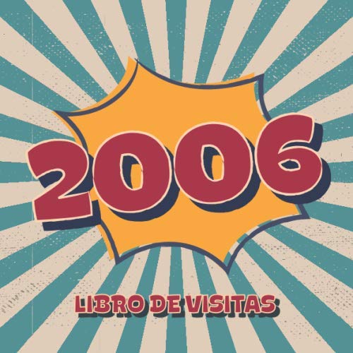 2006 Libros de Visitas: Libro de visitas para fiestas de cumpleaños de estilo retro para que la...
