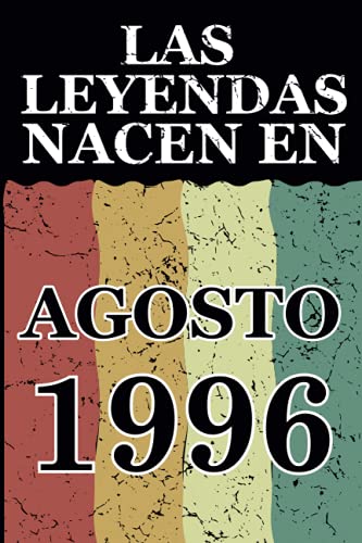 Las leyendas nacen en Agosto 1996: Regalo de cumpleaños perfecto para hombre y mujer de 25 años I...