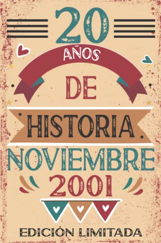 20 Años De Historia Noviembre 2001: 20 años. Libro de visitas, cuaderno, 110 páginas de...