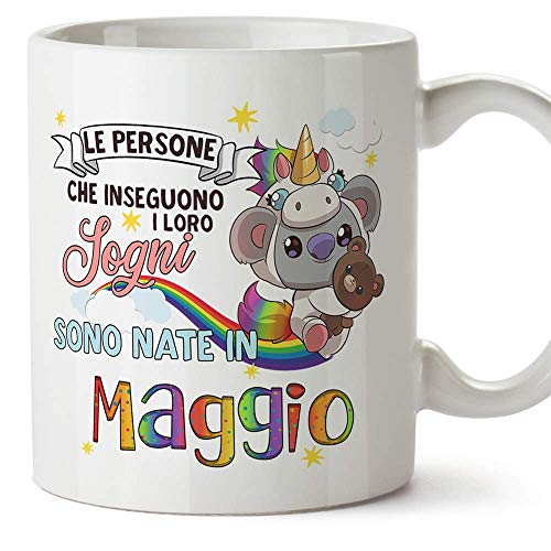 MUGFFINS Taza - Cumpleaños Koala Mayo (en italiano)