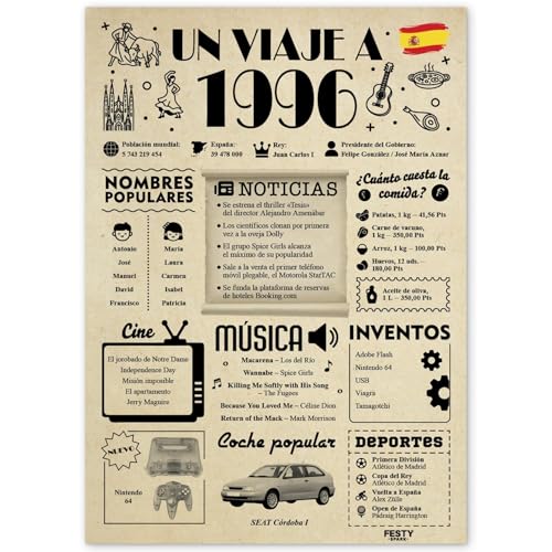 FestySpark Regalo 30 Cumpleaños Mujer - Regalos Originales 30 años Hombre - Tarjeta 30...