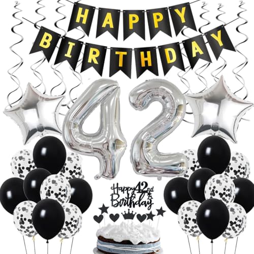 Decoración de 42 cumpleaños, Deco de cumpleaños 42 años hombres, Deco de 42 cumpleaños hombre,...