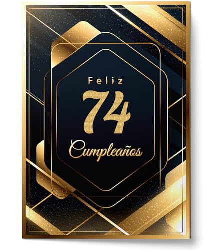 Cheerset Postal de Feliz Cumpleaños para Hombre o Mujer - Grande A4 21x30 cm con Mucho Espacio para...