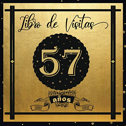 Libro de Visitas 57 años: Libro Elegante y Refinado Para Celebrar Un Evento Especial | Regalos y...