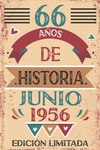 66 Años De Historia Junio 1956: 66 años. Libro de visitas, cuaderno, 110 páginas de...