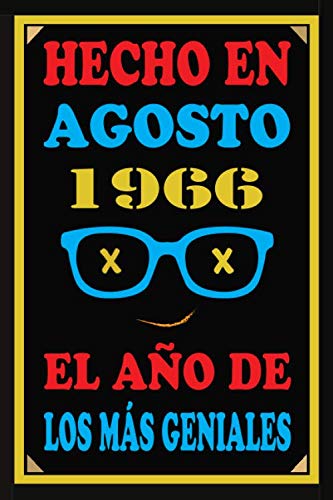Hecho En Agosto 1966 El Año De Los Más Geniales: Libro de visitas de 54 años, cuaderno, 110...