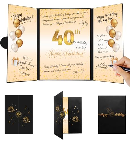 Feliz Cumpleaños - 40 Años: Un libro de visitas para fiesta de 40  cumpleaños – Decoración y regalos originales para hombres y mujeres - 40  años 