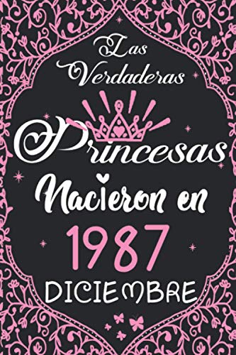 Las Verdaderas Princesas Nacieron en 1987 Diciembre: Regalo de cumpleaños de 33 años para mujeres...