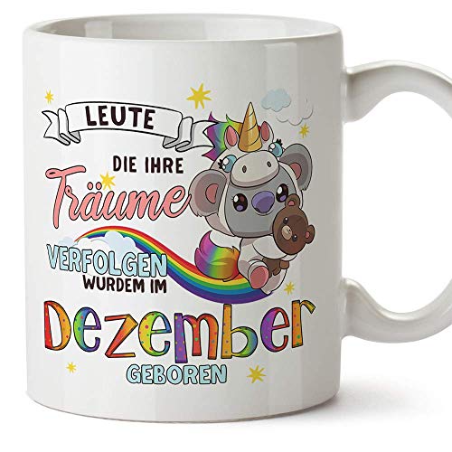MUGFFINS Taza - Cumpleaños Koala Diciembre (en alemán)