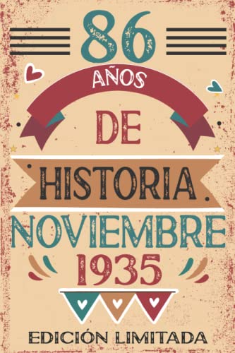 86 Años De Historia Noviembre 1935: 86 años. Libro de visitas, cuaderno, 110 páginas de...