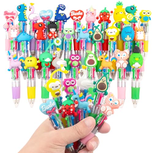leyun 30 Bolígrafo Multicolor, 4 en 1 Bolígrafo Animales, Detalles Cumpleaños Niños | Regalos...