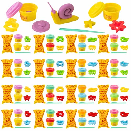 BONNYCO Set Plastilina con Moldes y Bolsas Sorpresa Pack 16 Regalos Cumpleaños Niños Colegio 3-9...
